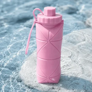 Folding Water Bottle – Blossom Pink
