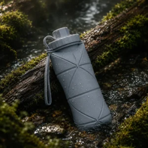 Folding Water Bottle – Stone Grey